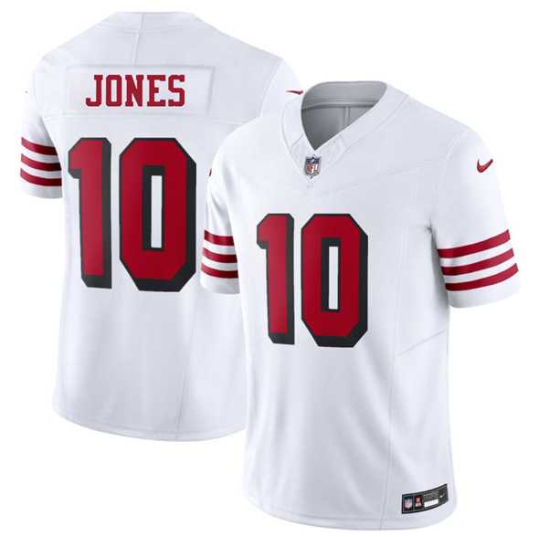 Men & Women & Youth San Francisco 49ers #10 Mac Jones New White 2025 F.U.S.E. Vapor Untouchable Limited Stitched Jersey